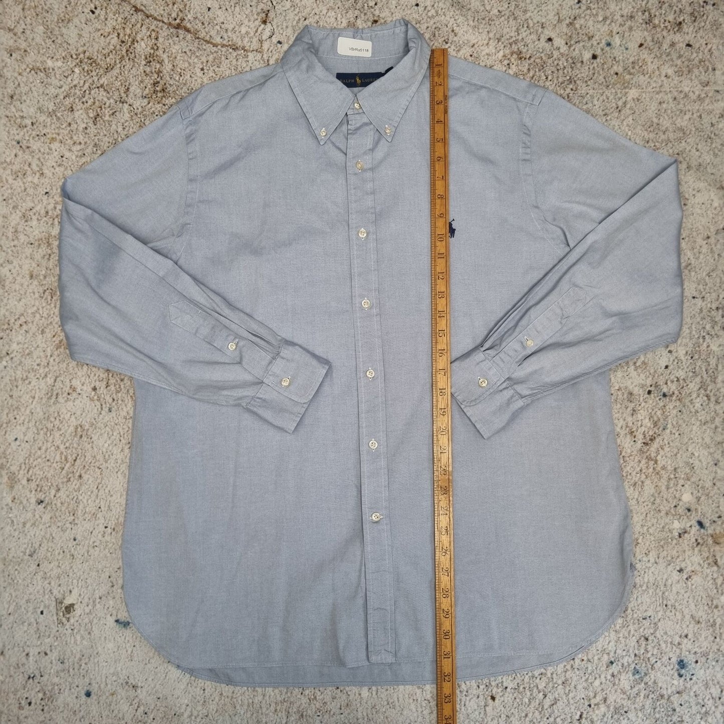 Ralph Lauren OXFORD SHIRT PLAIN  - Blue - Size 17.5