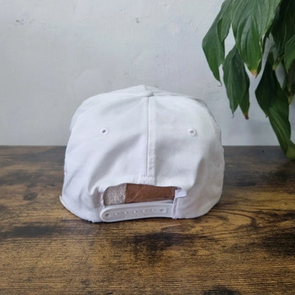 Vintage American Trucker Hat Snapback cap one size adjustable white tapping contest 99