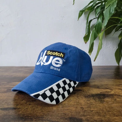 Vintage American nascar racing baseball Hat Snapback cap one size adjustable scotch blue