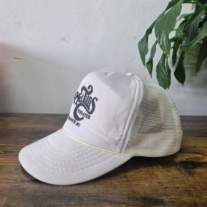 Vintage American Trucker Hat Snapback cap one size adjustable white Mel Tillis Theater