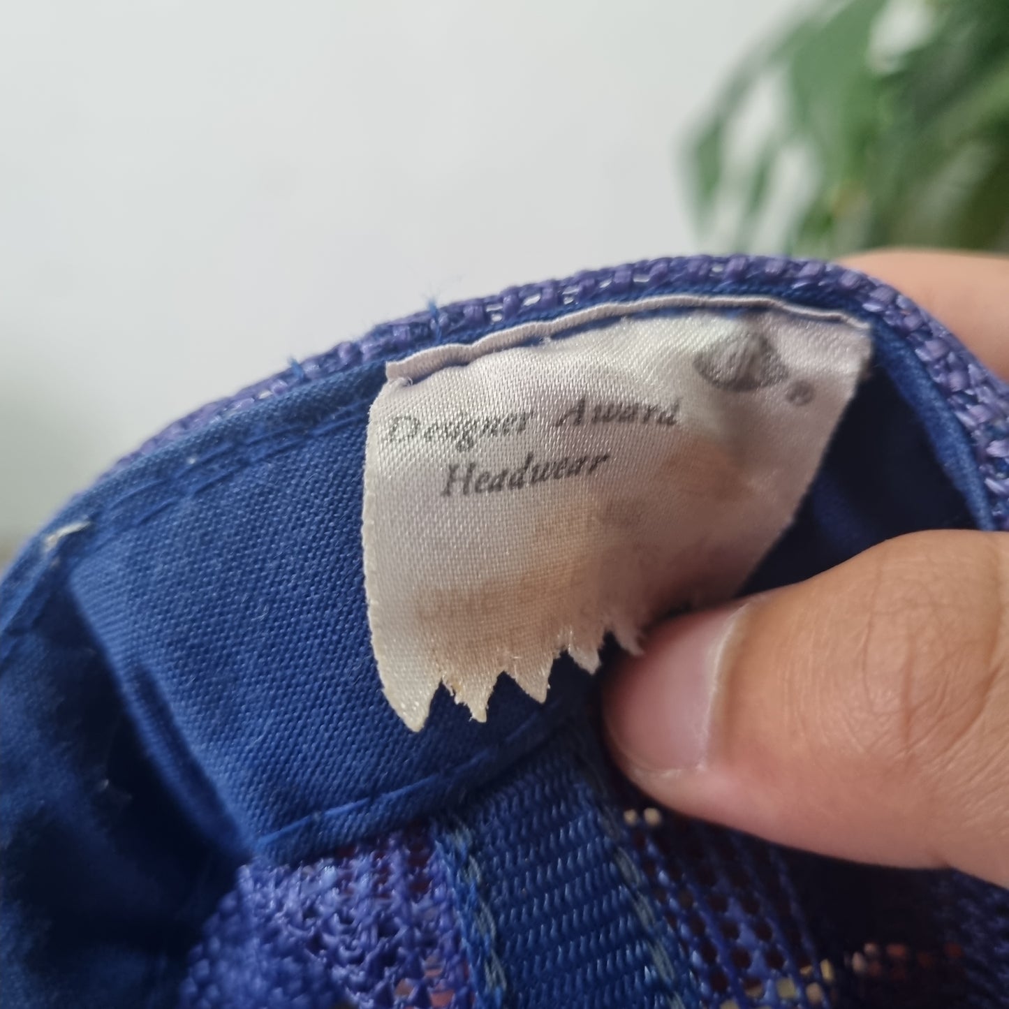 Vintage American Trucker Hat Snapback cap one size adjustable blue E-One CK powe