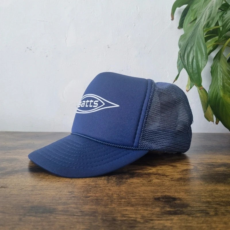 Vintage American Trucker Hat Snapback cap one size adjustable navy Batts