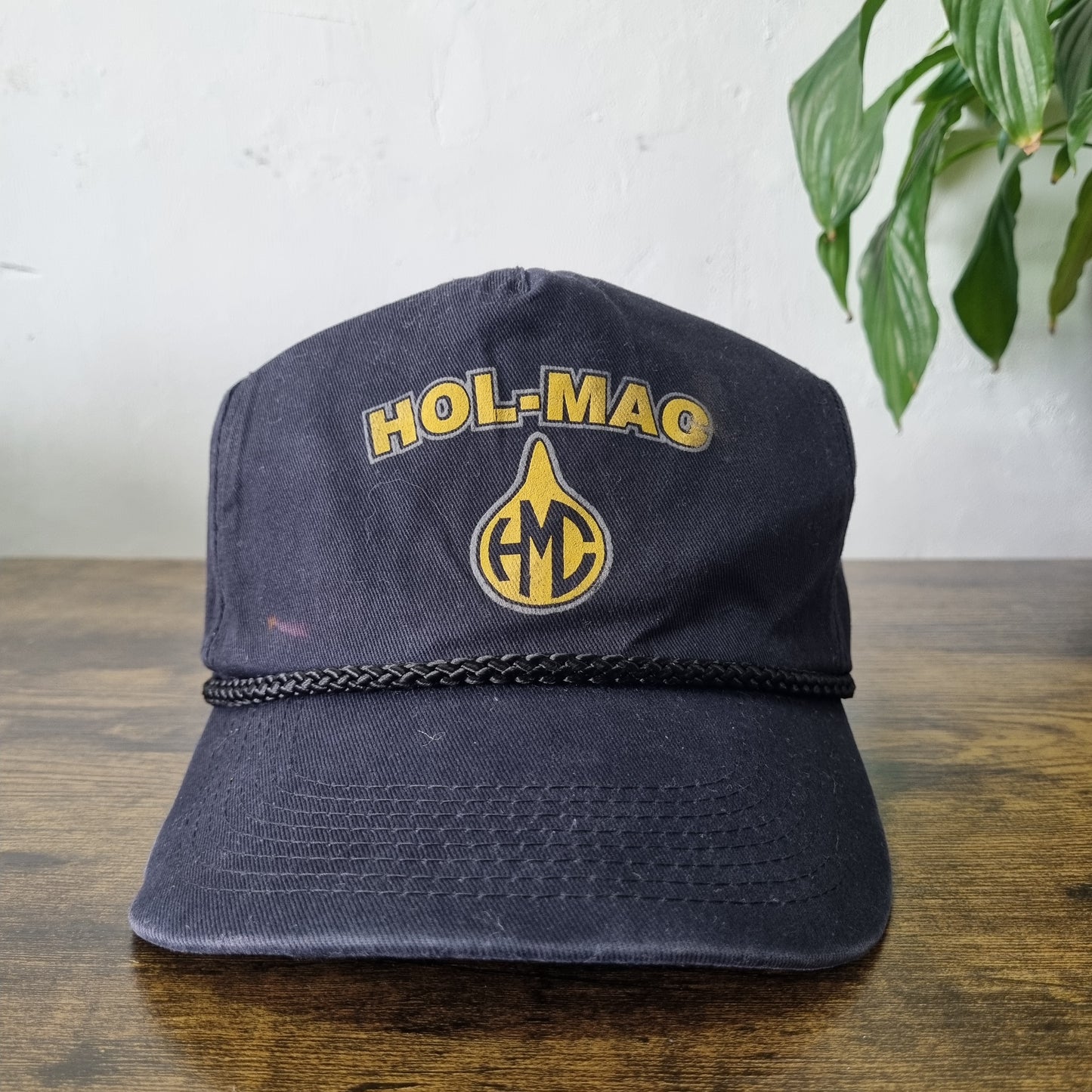 Vintage American Trucker Hat Snapback cap one size adjustable black Hol Mac