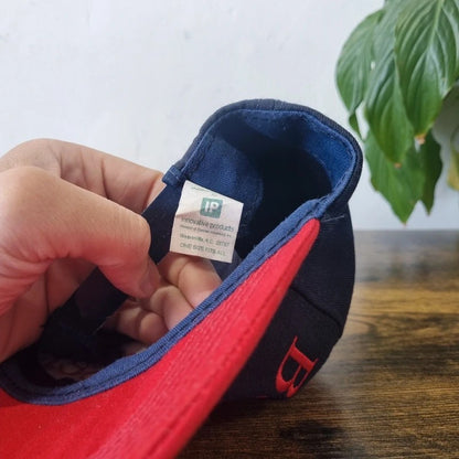 Vintage Budweiser Baseball Hat Snapback cap one size adjustable navy red