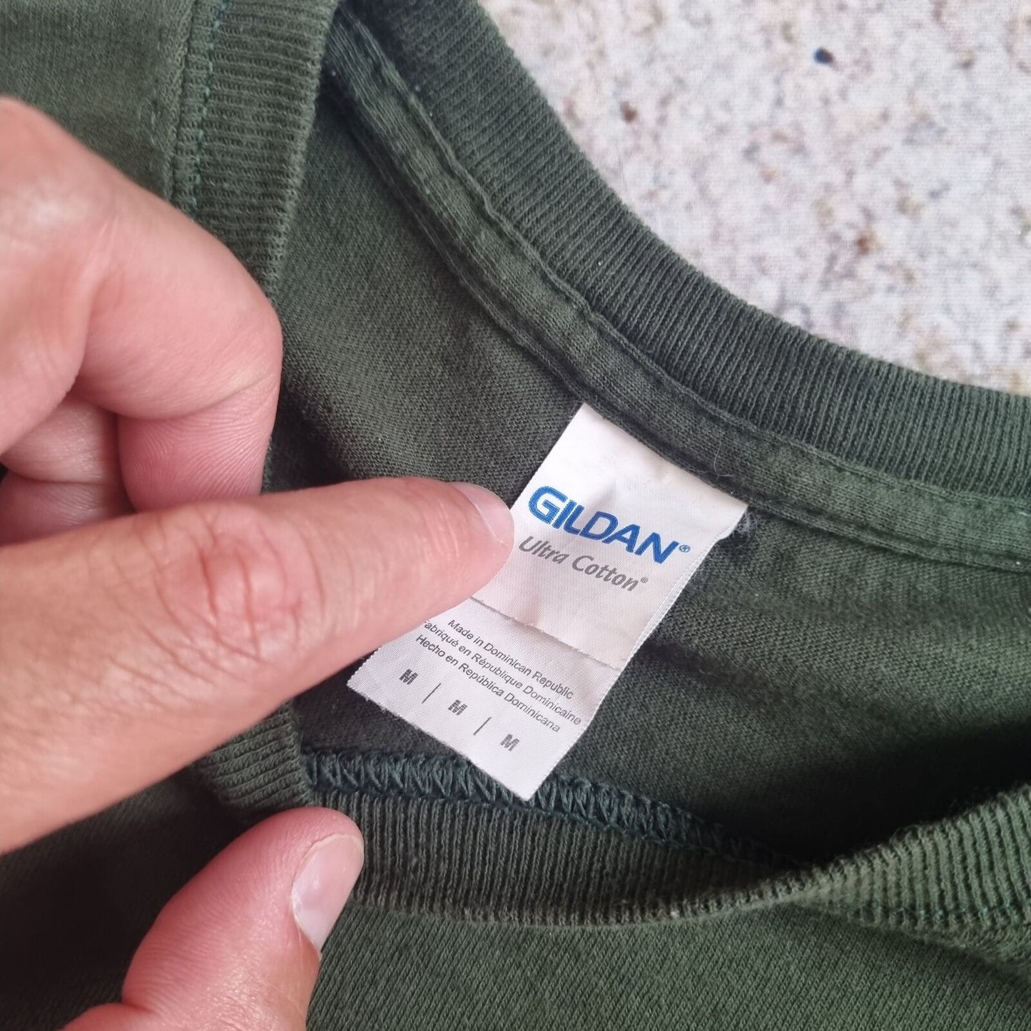 Gildan T-SHIRT WARRIORS FASTPITCH COLLEGE USA SPELLOUT - Green - Size M