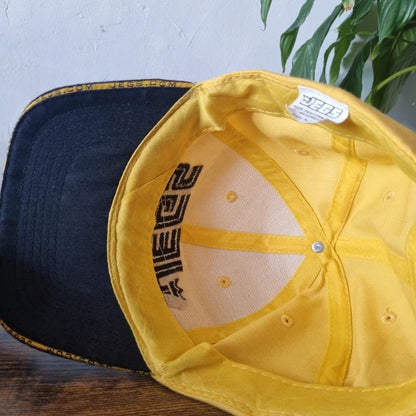 Vintage American Baseball Hat Snapback cap one size adjustable jegs black yellow