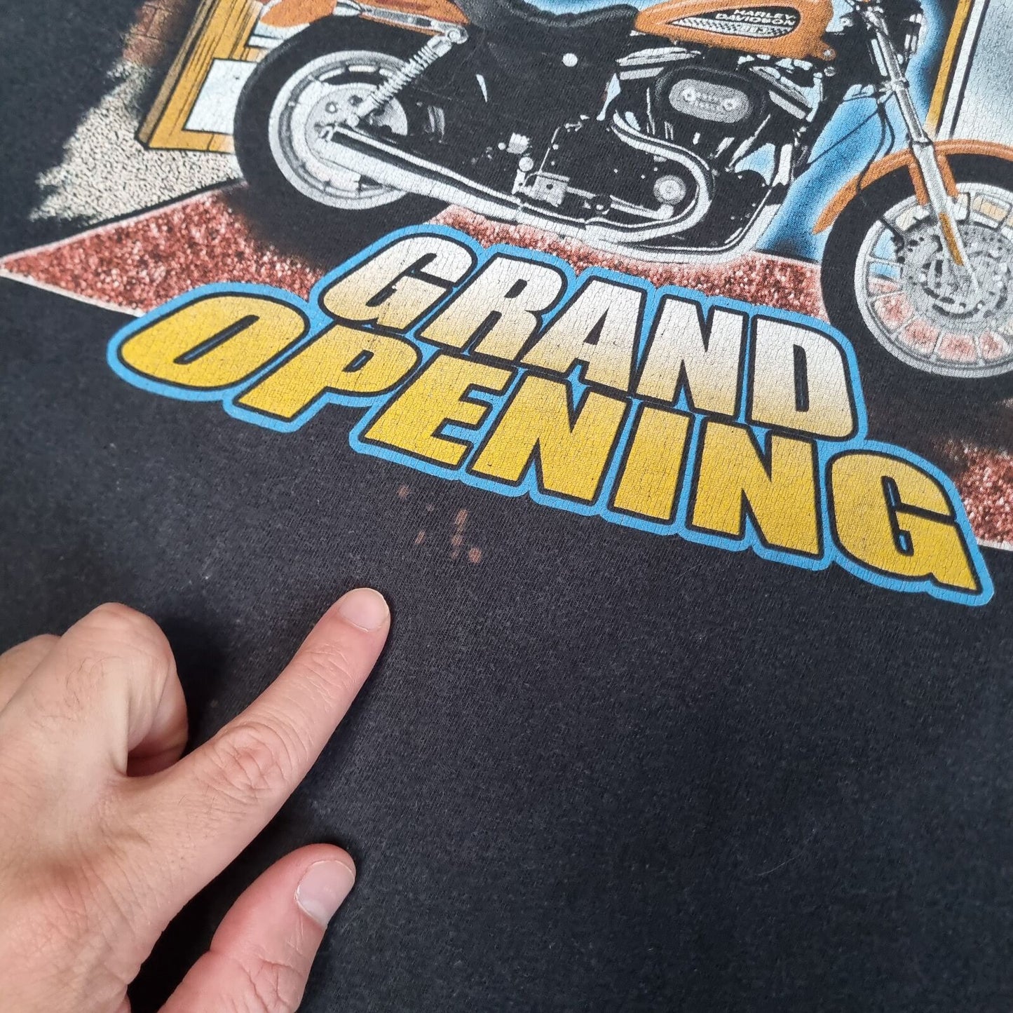 Harley Davidson Biker T-Shirt Short Sleeve Maryland 2004 - Black - Size XL