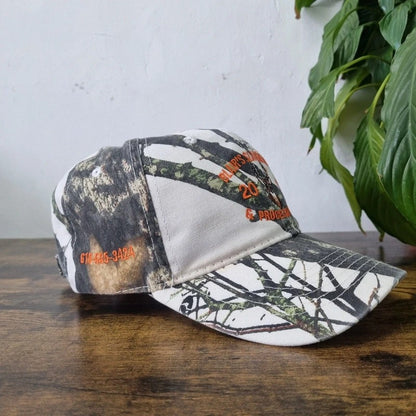 Vintage American Baseball Hat Snapback cap one size deer realtree camo mossy oak