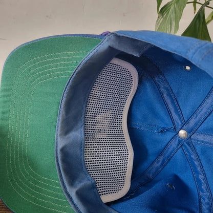 Vintage American Trucker Hat Snapback cap one size adjustable blue ball valve