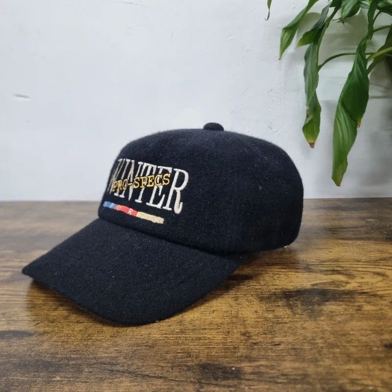 Vintage snow mania 81 baseball sherpa Hat Snapback cap one size adjustable black