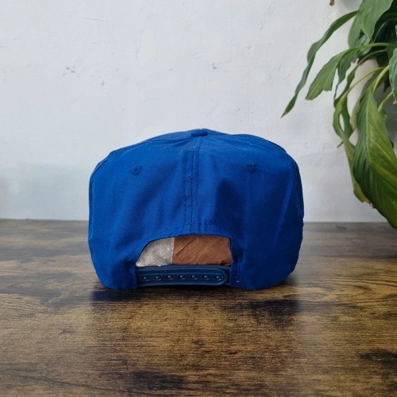 Vintage American Trucker Hat Snapback cap one size adjustable blue cascade engineering