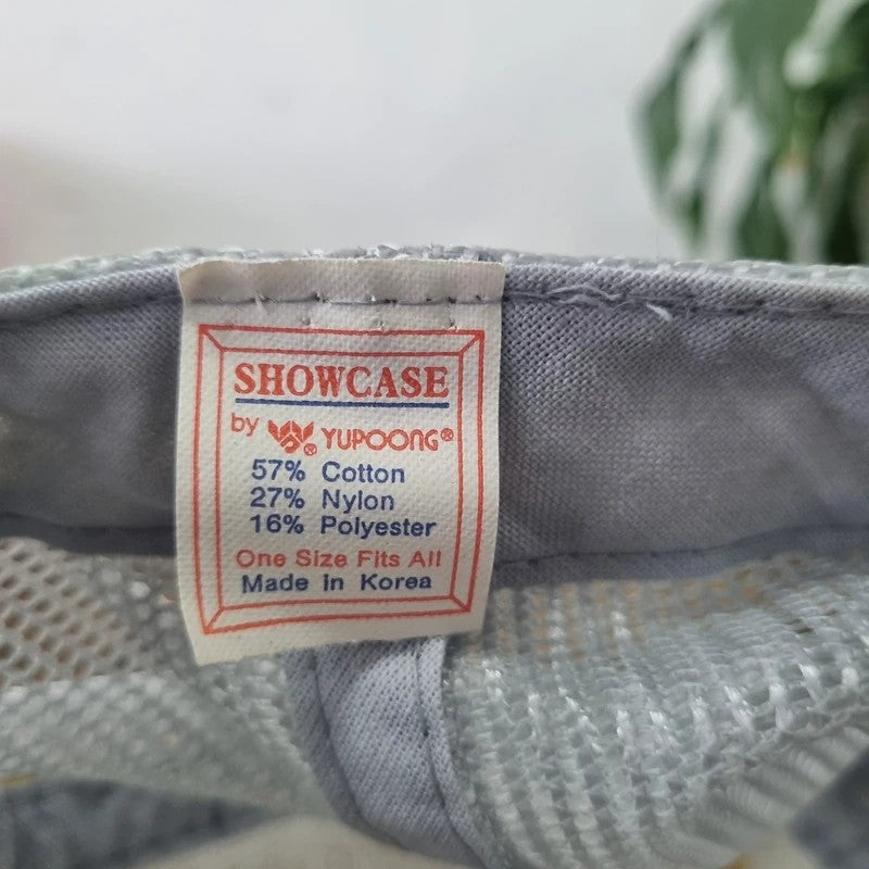 Vintage American Trucker Hat Snapback cap one size grey Badgett constructions