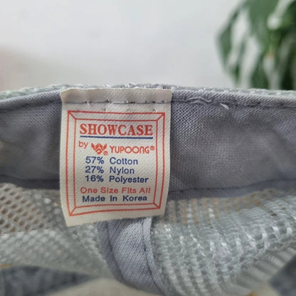Vintage American Trucker Hat Snapback cap one size grey Badgett constructions