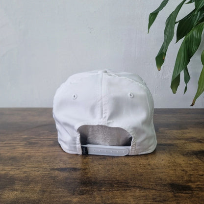 Vintage American rope Trucker Hat snapback cap white President Cup Quail Hollow golf one size white