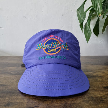 Vintage Hard Rock Cafe Trucker Hat Snapback cap one size purple  San Francisco