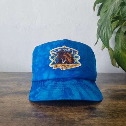 Vintage American Trucker Hat Snapback cap one size Camel smooth character promo