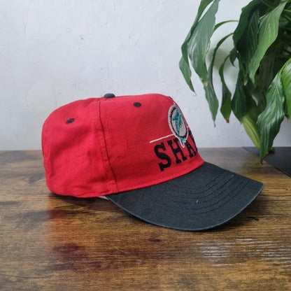 Vintage American Baseball Hat Snapback cap one size adjustable red black Dolphin Shark