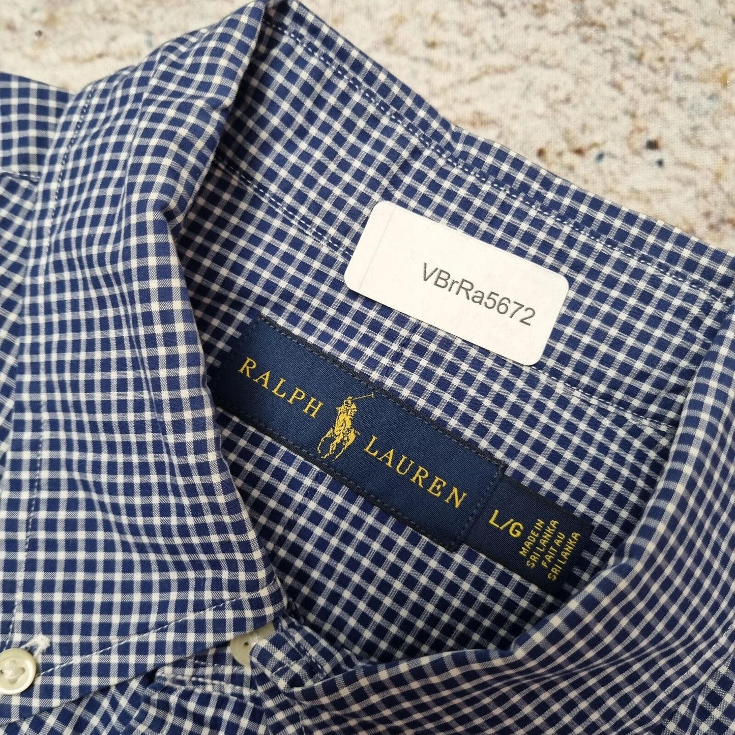 Ralph Lauren OXFORD SHIRT CHECK GINGHAM - Blue - Size L