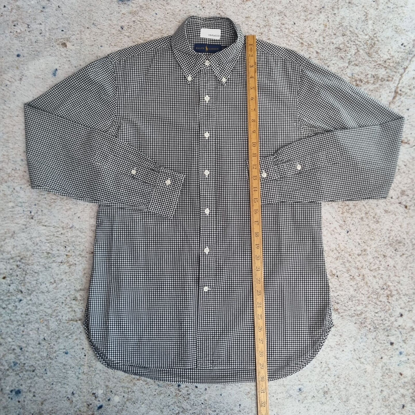 Ralph Lauren OXFORD SHIRT CHECK 15 1/2 39  - Black - Size S