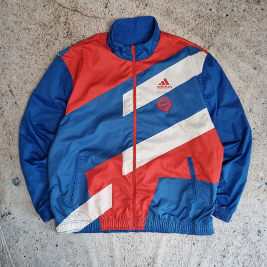 Adidas FC Bayern Munich München Reversible Anthem Jacket - Blue Red Size XL