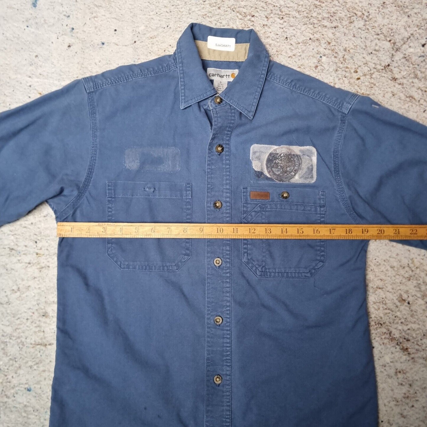 Carhartt WORK WEAR SHIRT SHORT SLEEVE - Blue - Size S