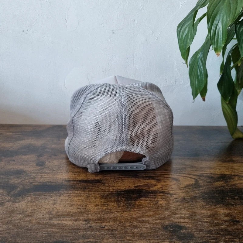 Vintage American Trucker Hat Snapback cap one size adjustable Lowe's delivery grey