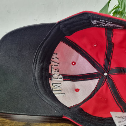 Vintage American Baseball Hat Snapback cap one size red Jim Beam racing