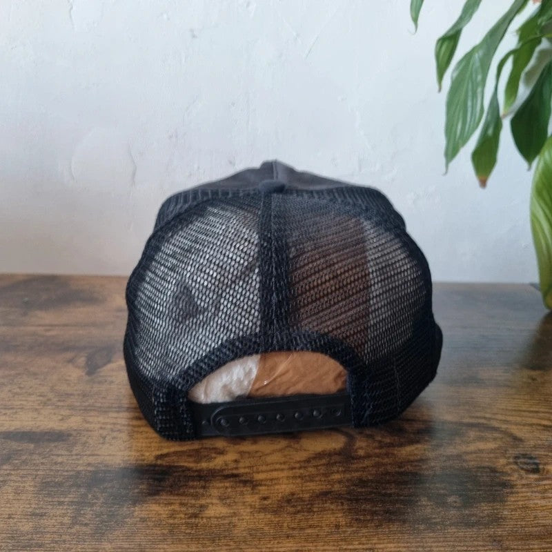 Vintage American Trucker Hat Snapback cap one size adjustable black operation Stop