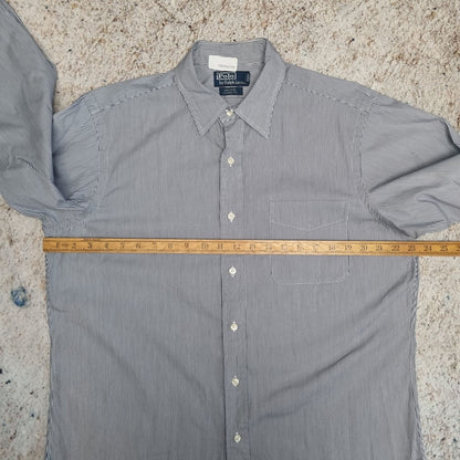 Ralph Lauren SHIRT ANDREW CLASSIC FIT STRIPE 32 33 - Blue - Size 16