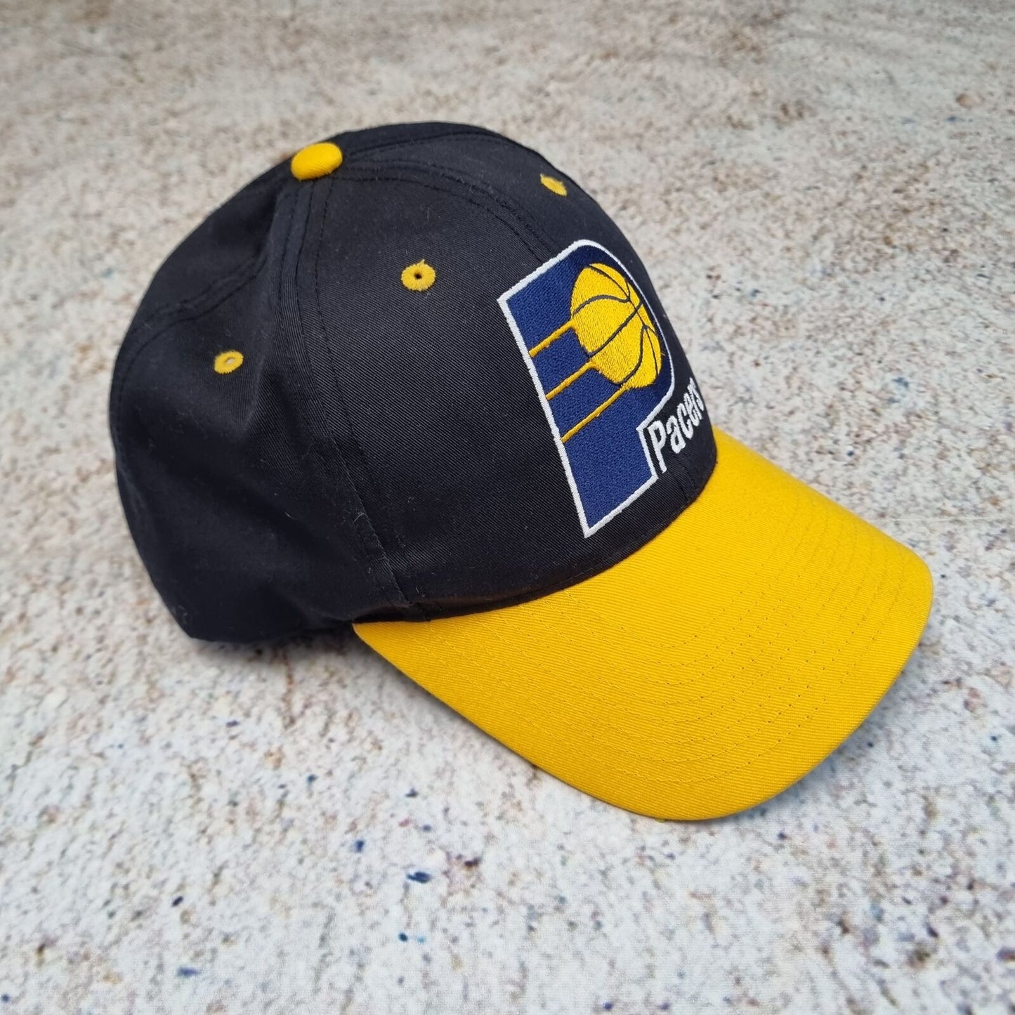 TWINS INDIANA PACERS CAP SNAPBACK NBA VINTAGE EMBROIDERED - Black - One Size