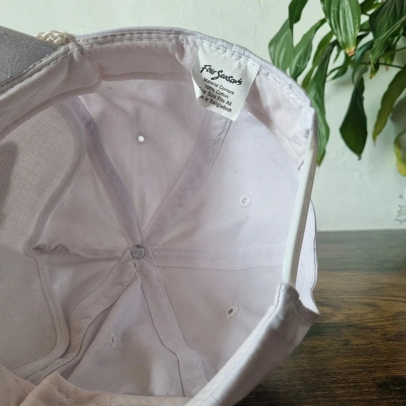 Vintage American Trucker Hat Snapback cap one size adjustable white power centre