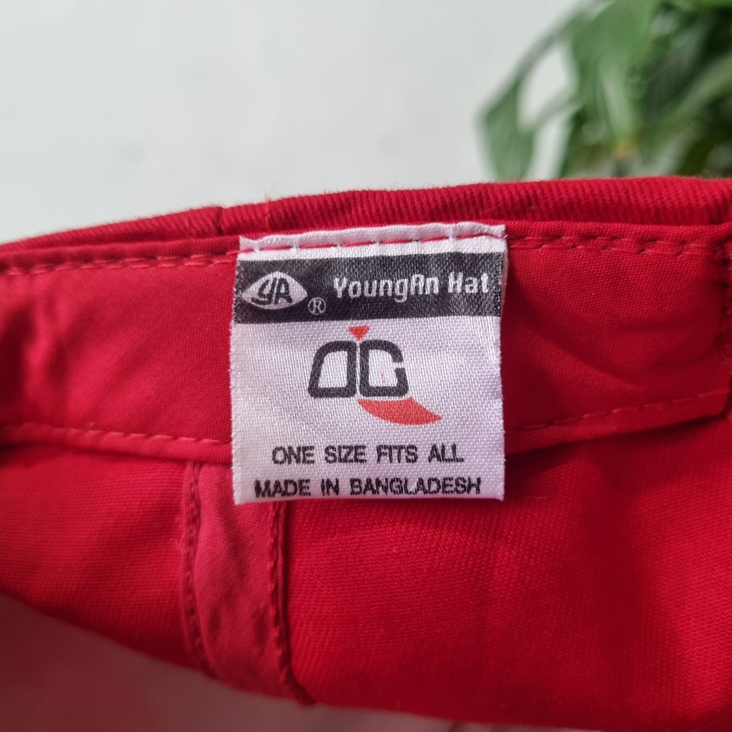 Vintage American Trucker Hat Snapback cap one size red partners in education