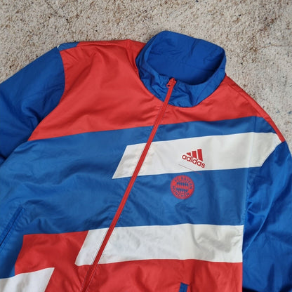 Adidas FC Bayern Munich München Reversible Anthem Jacket - Blue Red Size XL