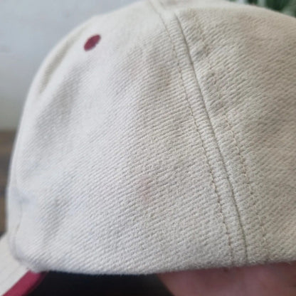 Hard Rock cafe stockholm Baseball Hat Snapback cap one size adjustable beige red