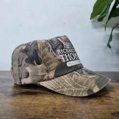Vintage American Baseball Hat Snapback cap one size adjustable khaki realtree camo elect Richard ned