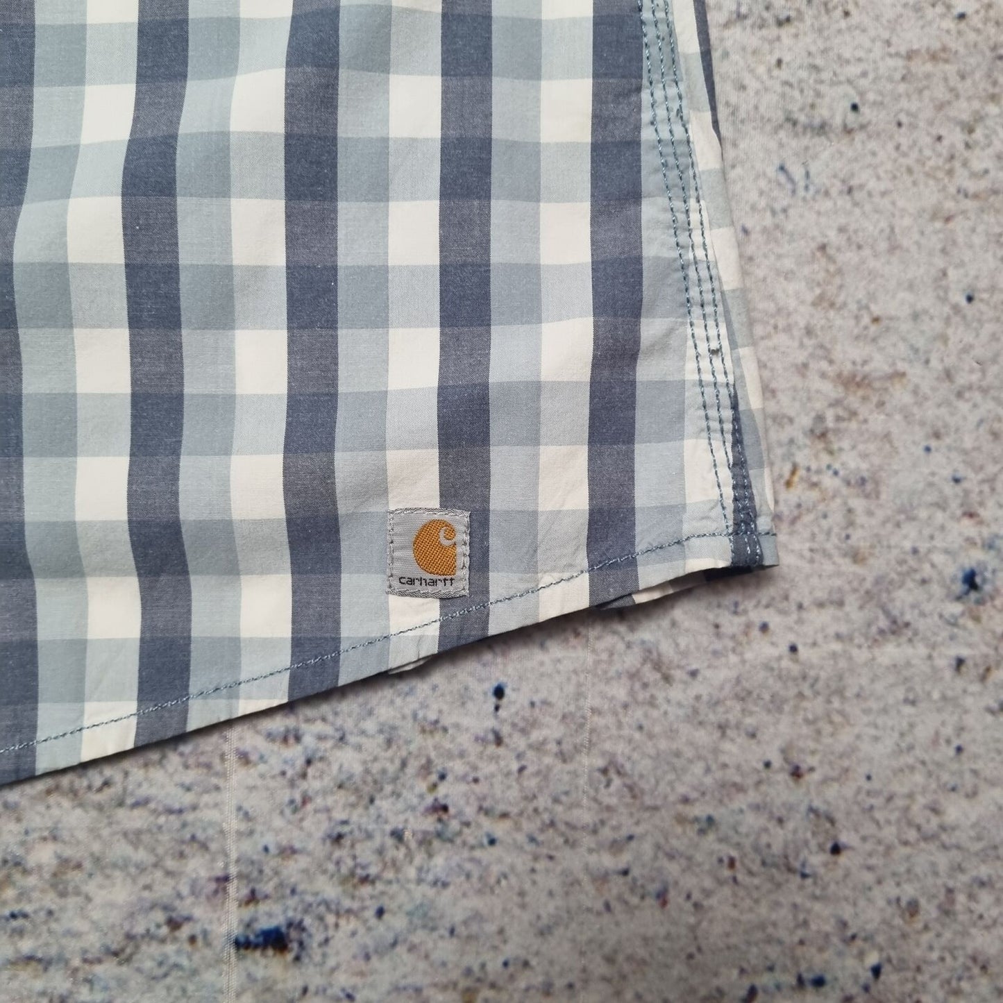 Carhartt SHIRT 3/4 SLEEVE WOMENS CHECK - Blue - Size L