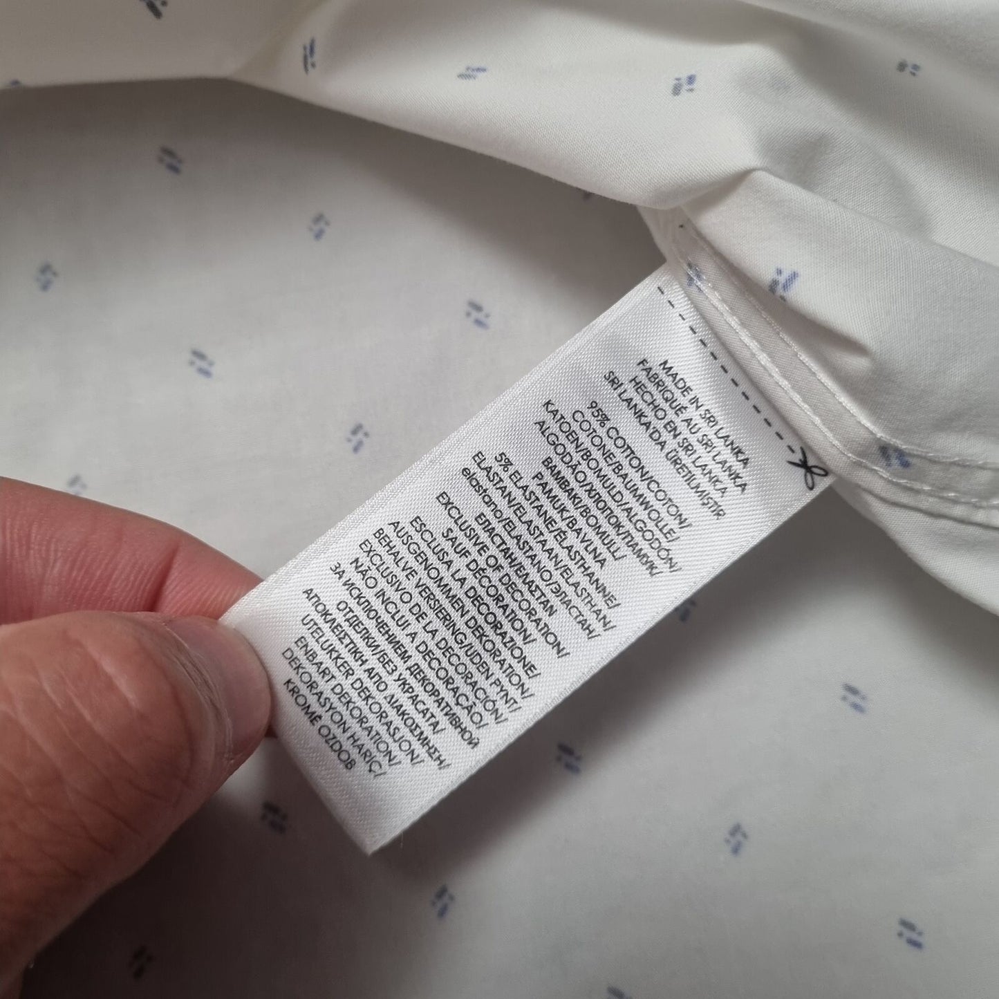 Ralph Lauren DRESS SHIRT EASY CARE (READ DESC.) - White - Size 17 36/37 L