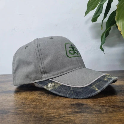 Vintage American Baseball Hat Snapback cap one size adjustable grey realtree pioneer seeds