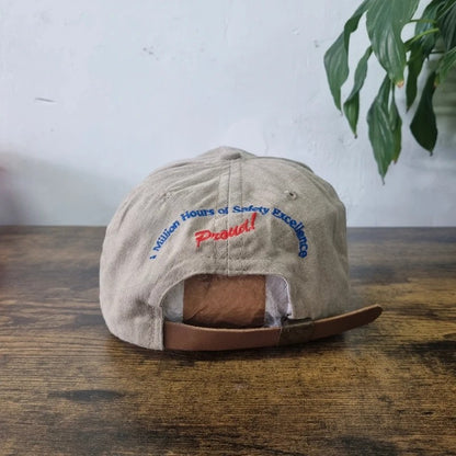 Vintage American Trucker Hat Snapback cap one size beige federal mogul