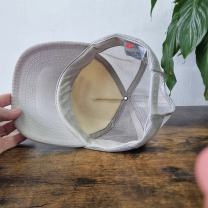 Vintage Mid American Battery Trucker Cap snapback hat grey one size adjustable mens