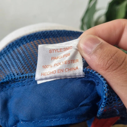 Vintage American Trucker Hat Snapback cap one size adjustable blue white friends don't lie