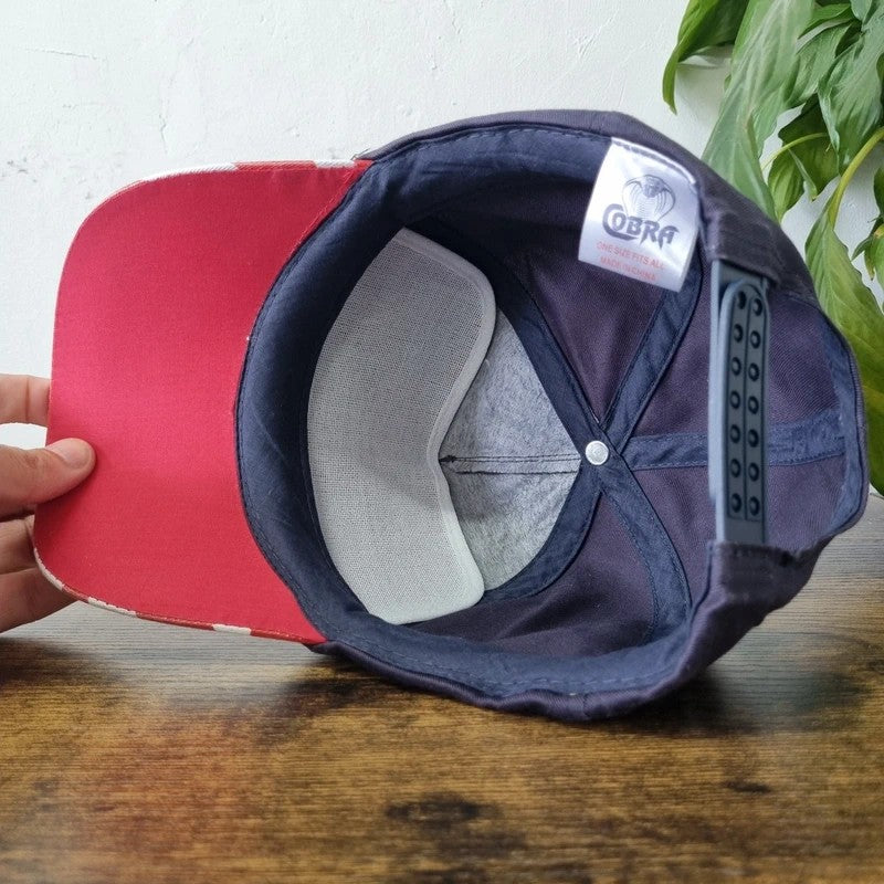 Vintage American Baseball Hat Snapback cap one size adjustable kentuckiana tank wash navy red
