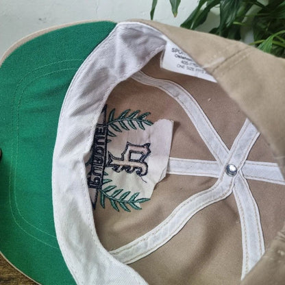 Vintage American Baseball Hat Snapback cap one size adjustable Purdue beige