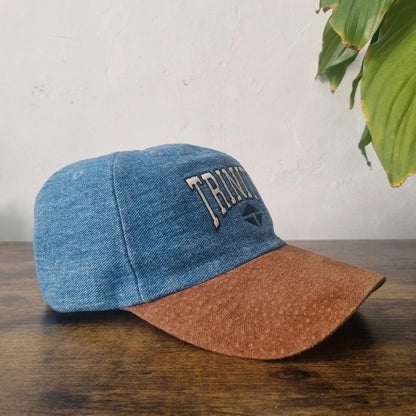 Vintage American Baseball Hat Snapback cap one size adjustable blue trinity