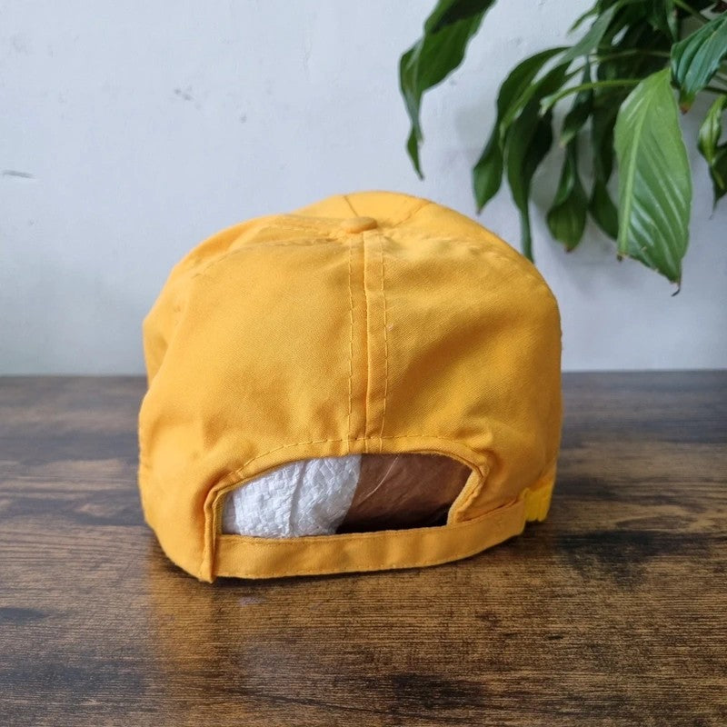 Vintage American Trucker Hat Snapback cap one size adjustable yellow steward tours