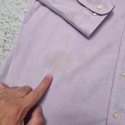 Ralph Lauren OXFORD SHIRT CLASSIC FIT LONG SLEEVE PONY RL - Purple - Size 15 M