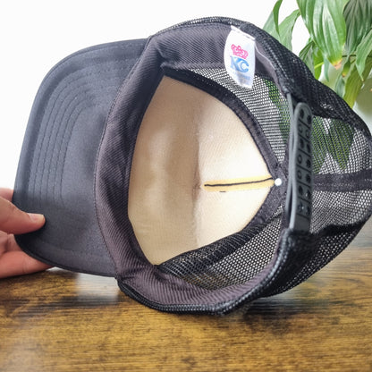 Vintage American Trucker Hat Snapback cap one size black Bridgestone tyre