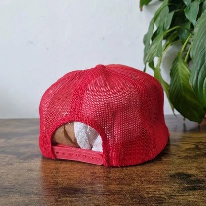 Vintage American Trucker Hat Snapback cap one size adjustable red Chevrolet club