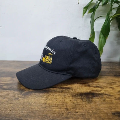 Vintage American baseball Hat Snapback cap one size adjustable black construction