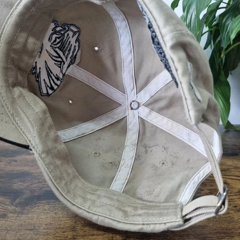 Vintage American Baseball Hat Snapback cap one size adjustable missouri tigers cream black